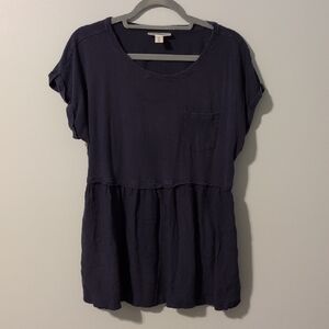 Motherhood Maternity Casual Navy Top